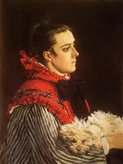 Camille with a Small Dog Claude Monet